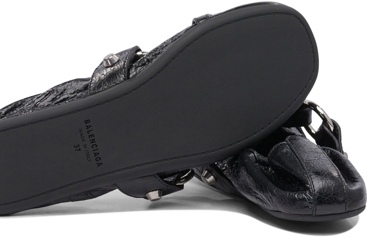 Balenciaga "City" ballet flats Zwart