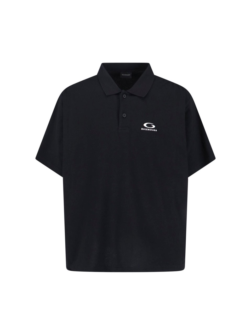 Balenciaga "Laurel" Polo – Black Zwart
