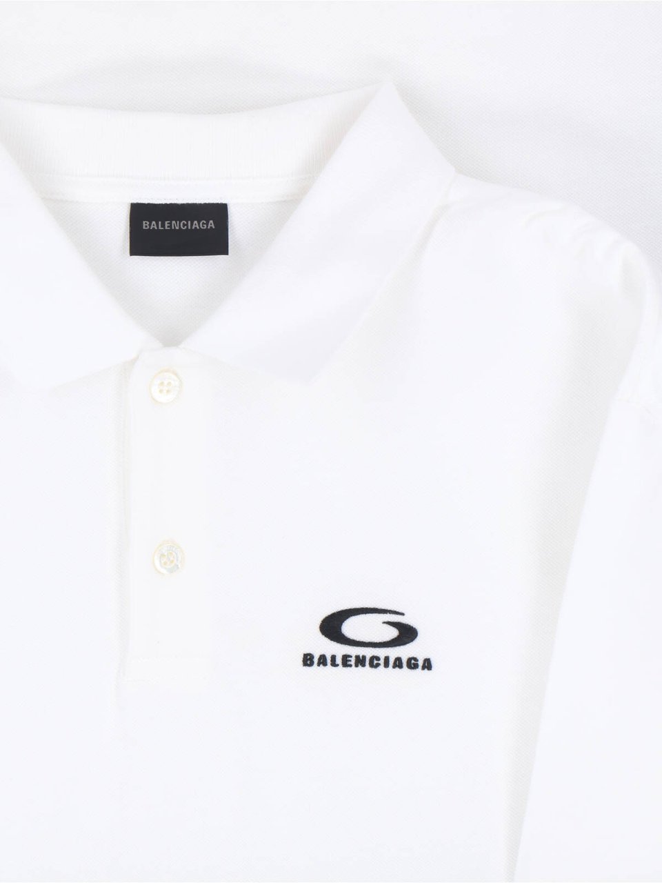 Balenciaga "Laurel" Polo – White Wit