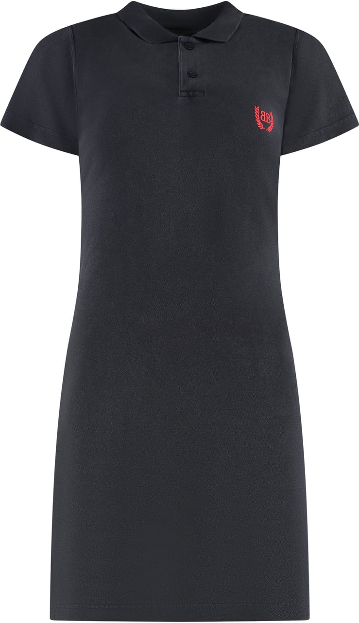 Balenciaga Cotton pique polo dress Zwart