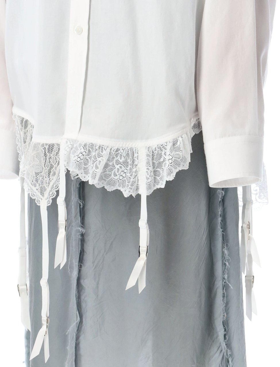 Balenciaga Lingerie Shirt Bianco Wit
