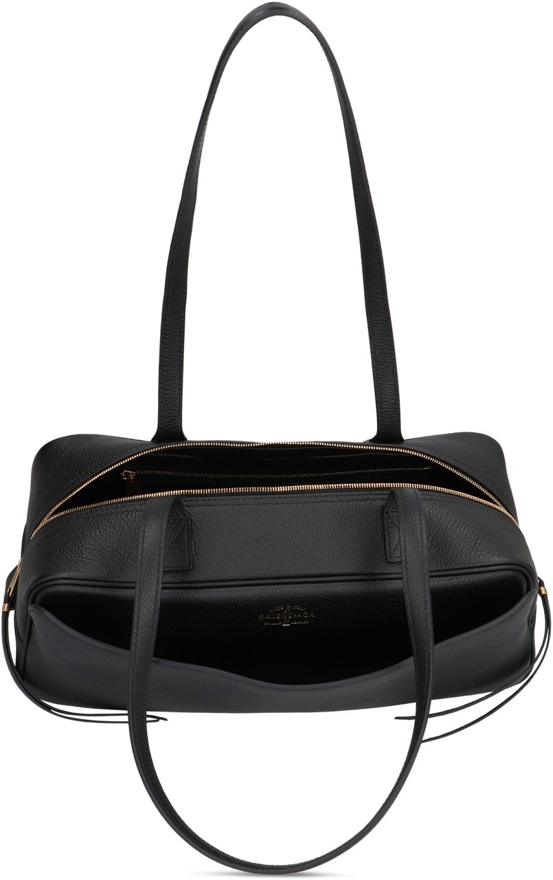 Balenciaga Bowling Bag Carrie Small in leather Zwart