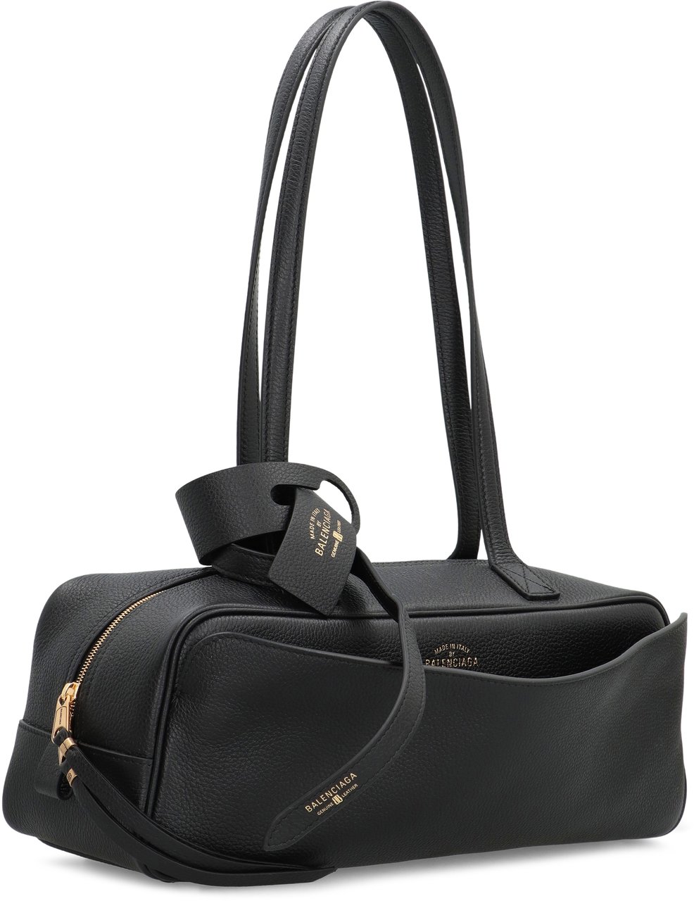 Balenciaga Bowling Bag Carrie Small in leather Zwart