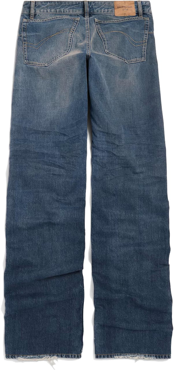 Balenciaga Fitted Low-waist Pants Blauw