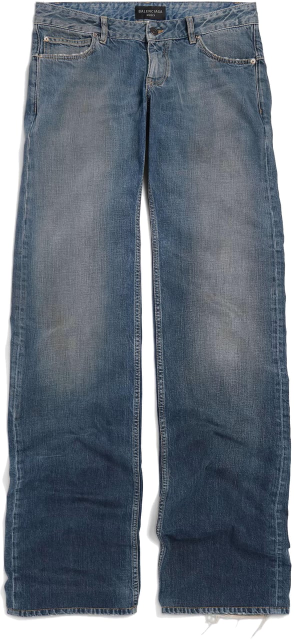 Balenciaga Fitted Low-waist Pants Blauw