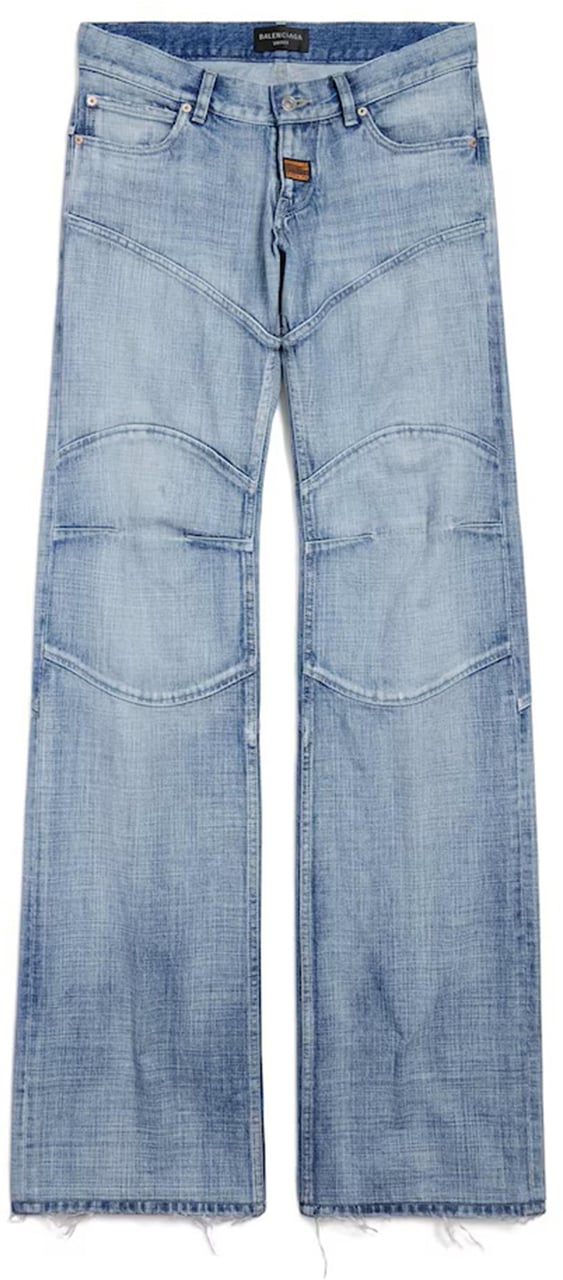 Balenciaga Fitted Low-waist Pants Blauw