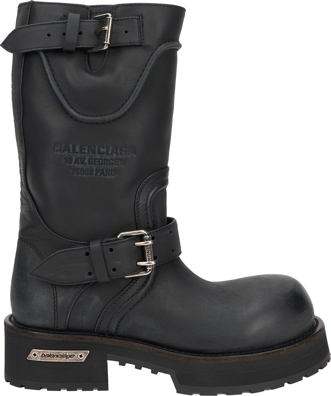 Balenciaga Venom boots in leather Zwart