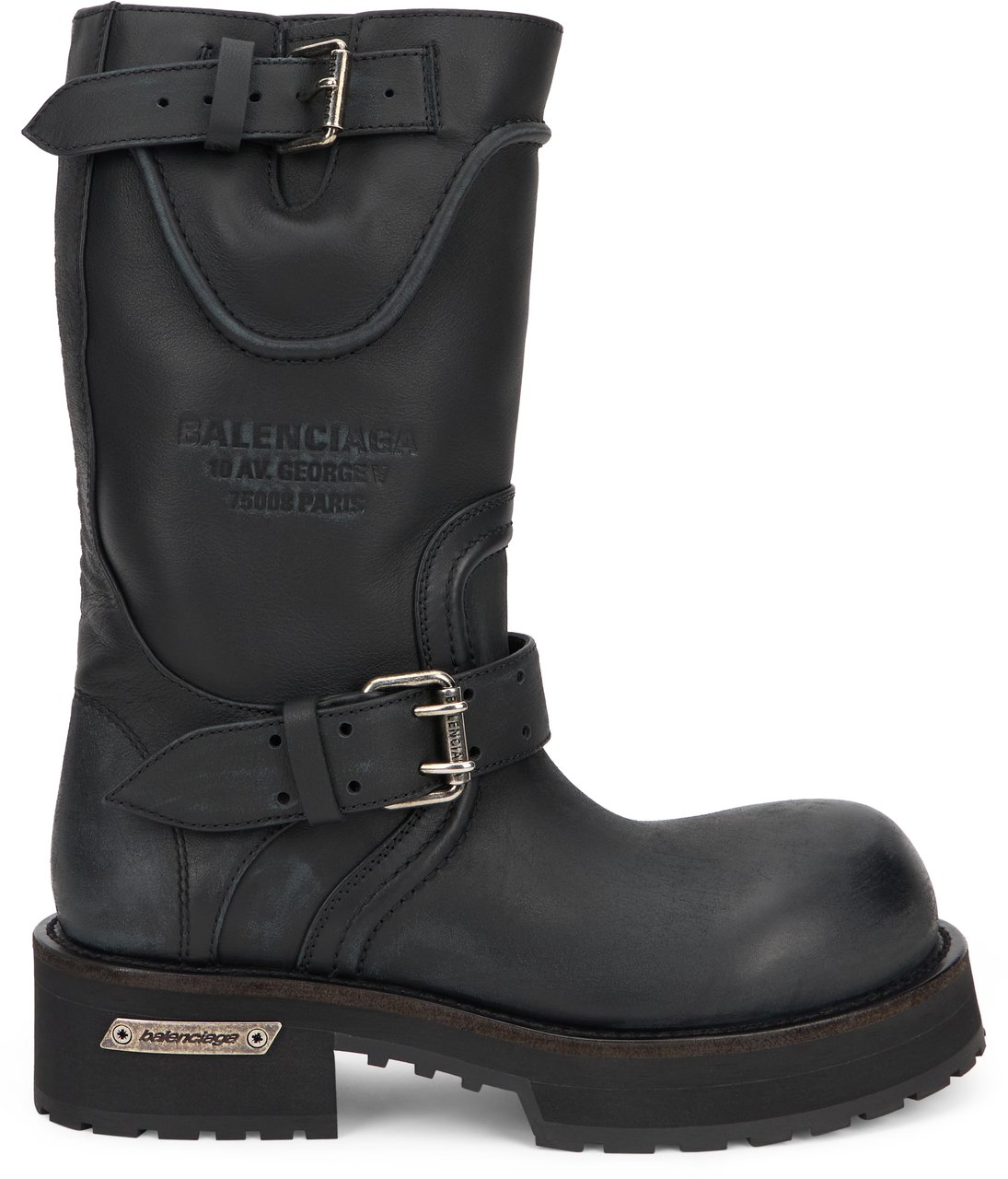 Balenciaga Venom boots in leather Zwart