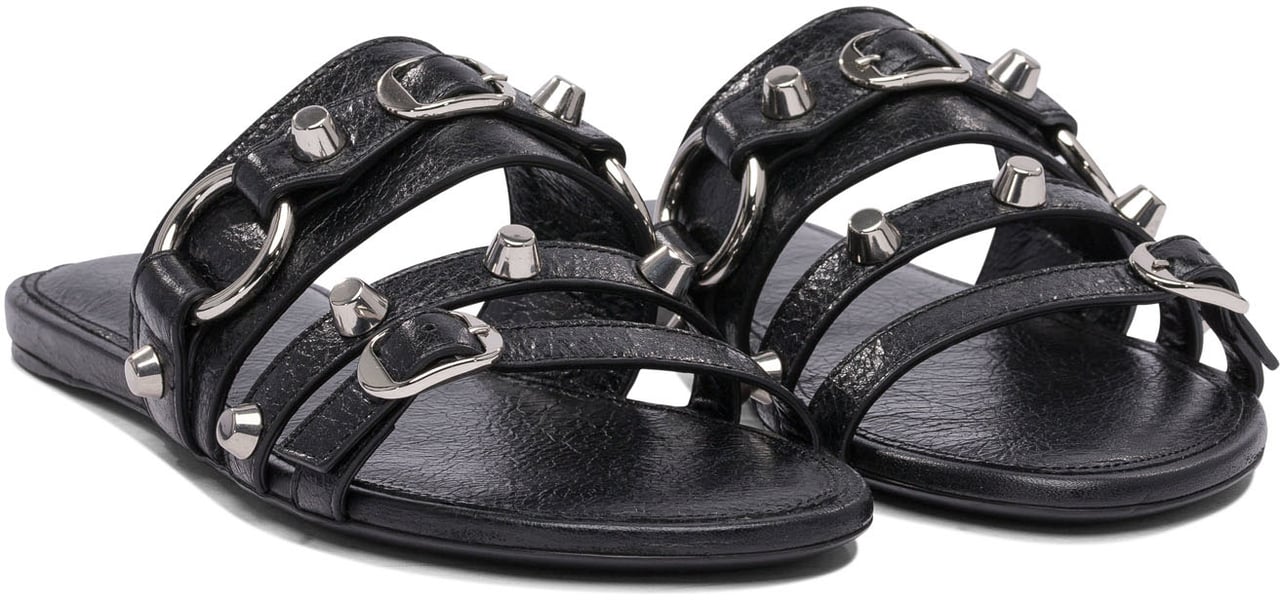 Balenciaga "City" Slides Zwart