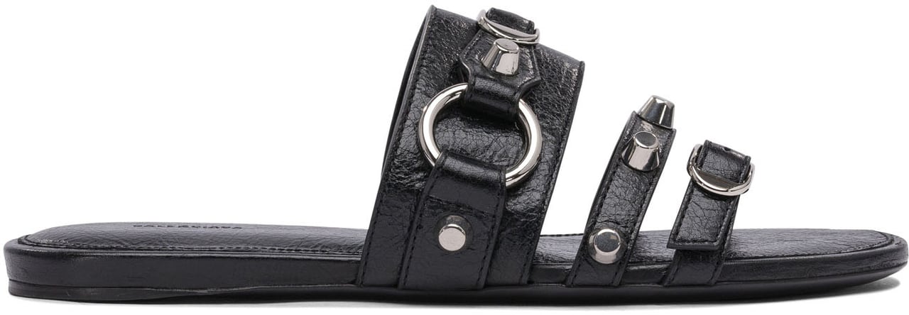 Balenciaga "City" Slides Zwart