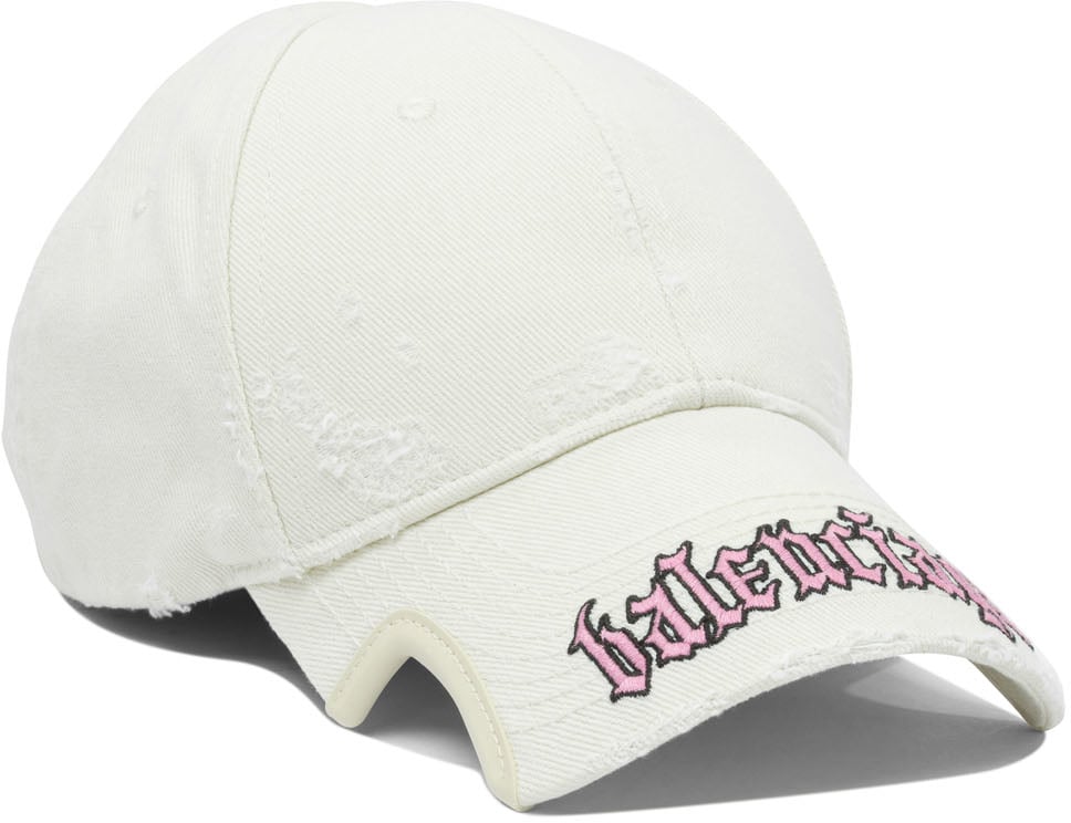 Balenciaga "Blackletter Script" trucker hat Wit