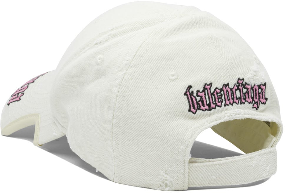 Balenciaga "Blackletter Script" trucker hat Wit