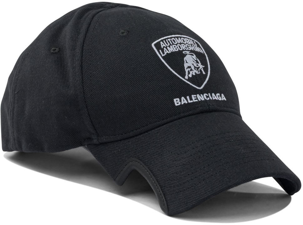 Balenciaga Trucker hat "Automibili Lamborghini" Zwart
