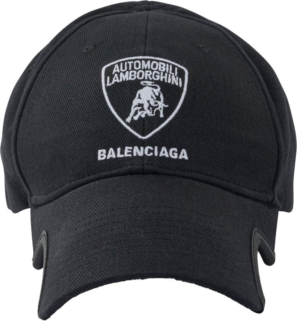 Balenciaga Trucker hat "Automibili Lamborghini" Zwart
