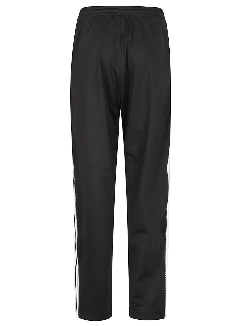 Balenciaga Mid-Waist Fleece Track Pants With Contrasting Bands Zwart