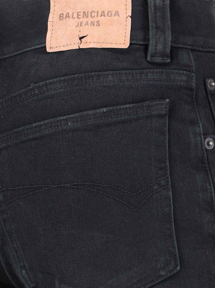 Balenciaga Bootcut Black Denim Jeans Zwart