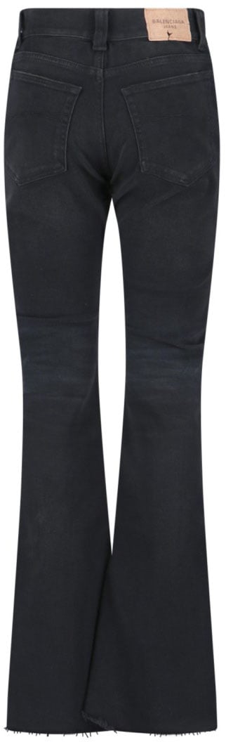 Balenciaga Bootcut Black Denim Jeans Zwart
