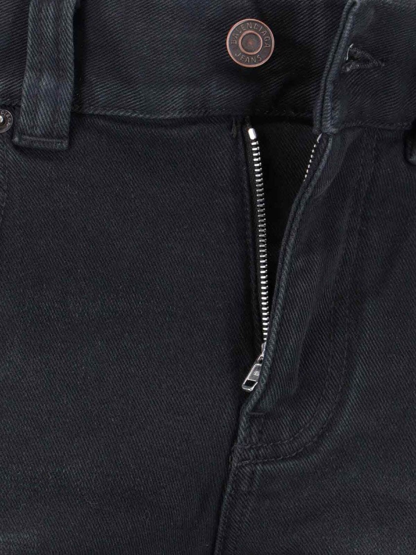 Balenciaga Bootcut Black Denim Jeans Zwart