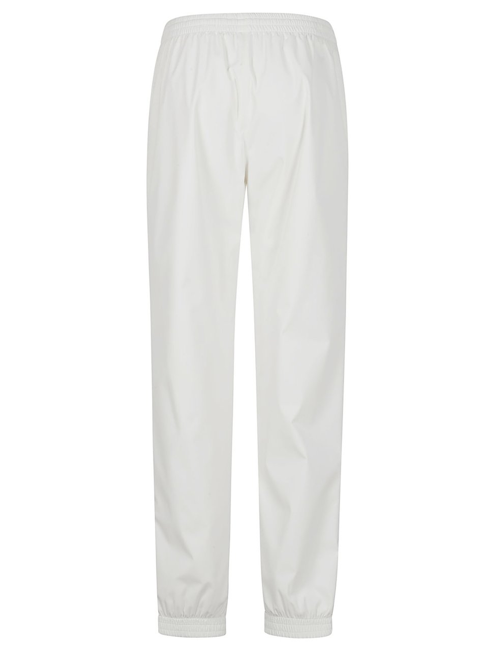 Balenciaga Straight Pants With Contrasting Lettering Logo Wit