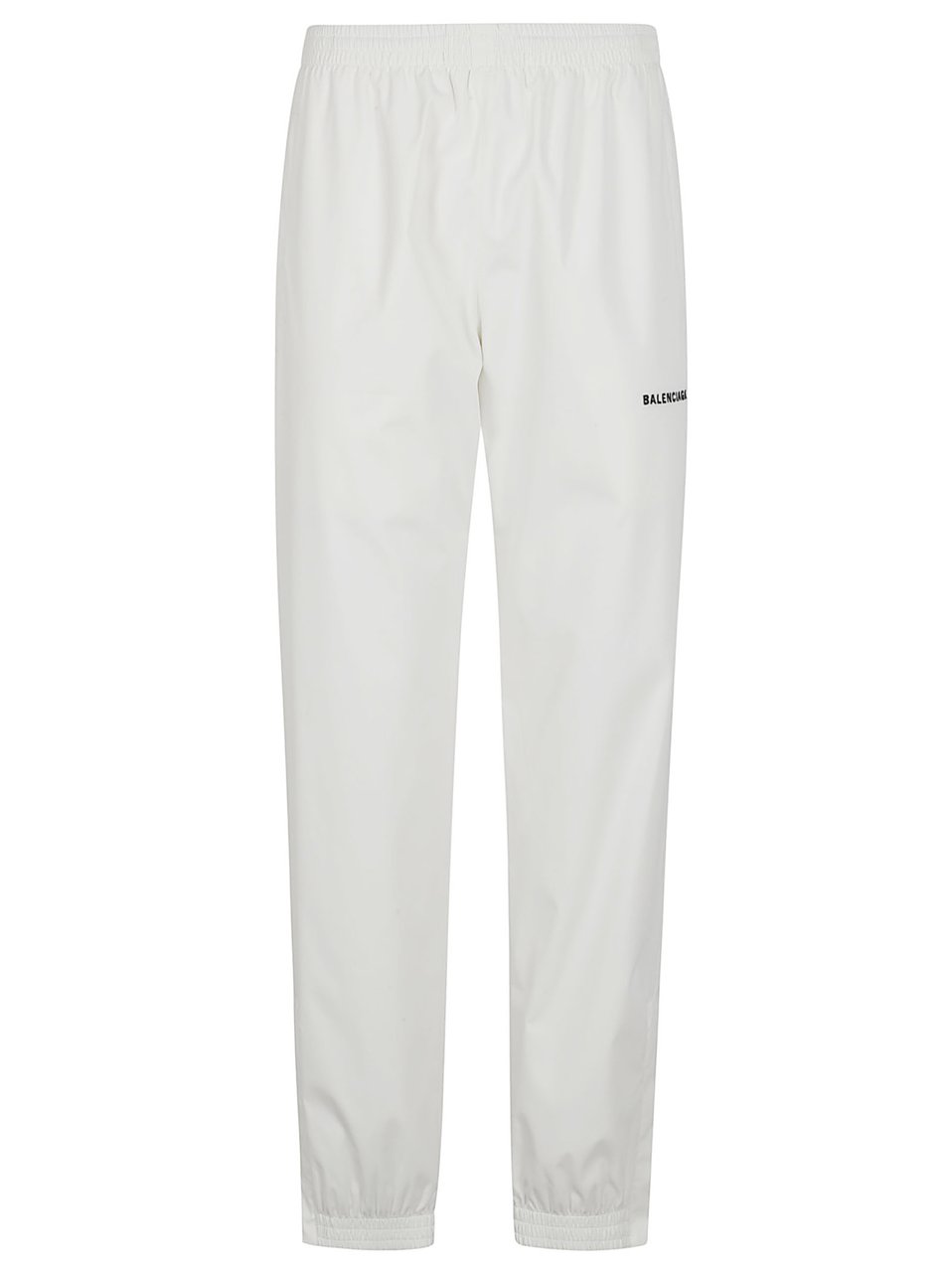 Balenciaga Straight Pants With Contrasting Lettering Logo Wit