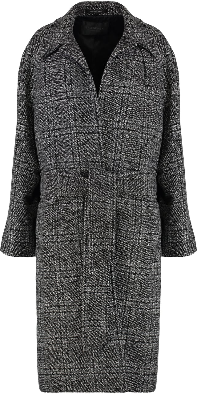 Balenciaga Wool long coat Grijs