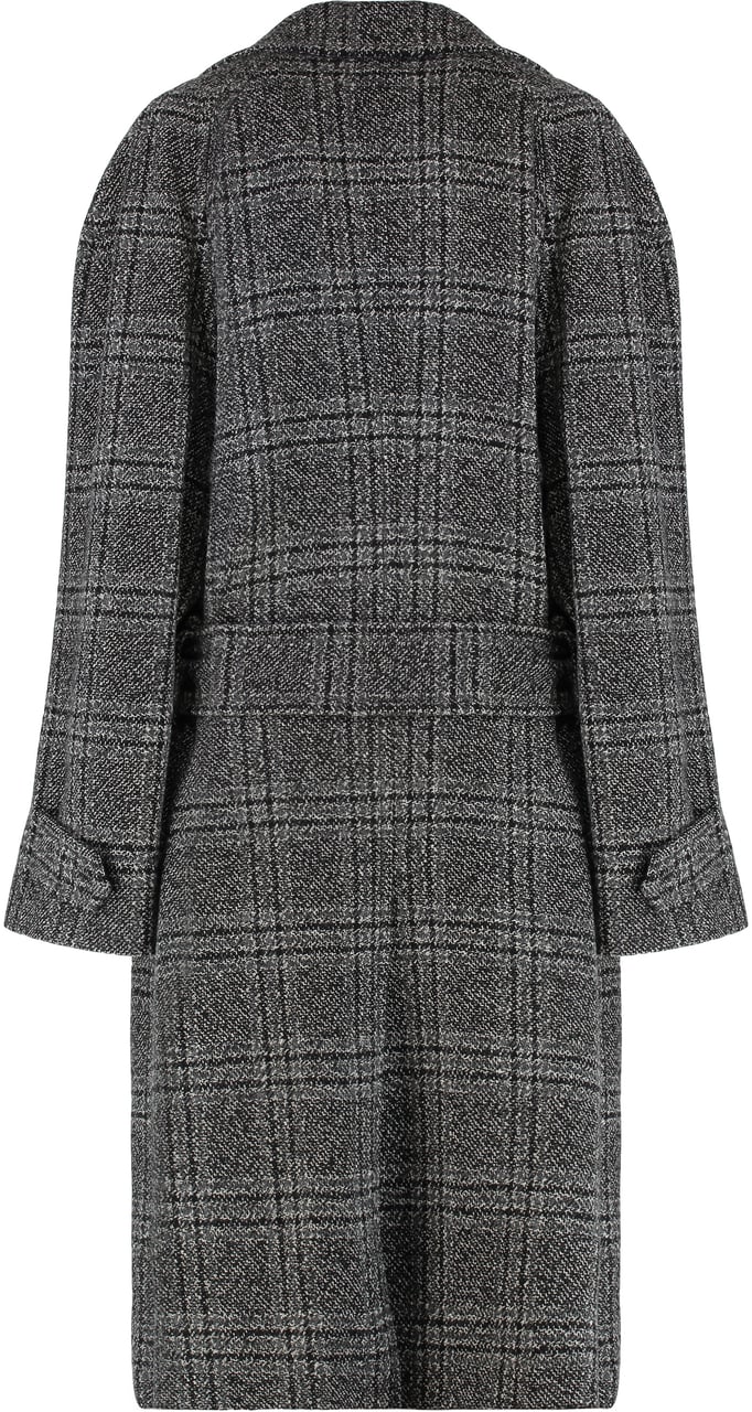 Balenciaga Wool long coat Grijs