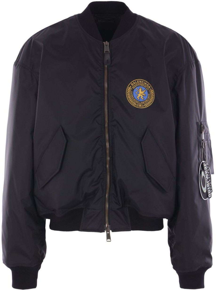 Balenciaga Coats Black Zwart