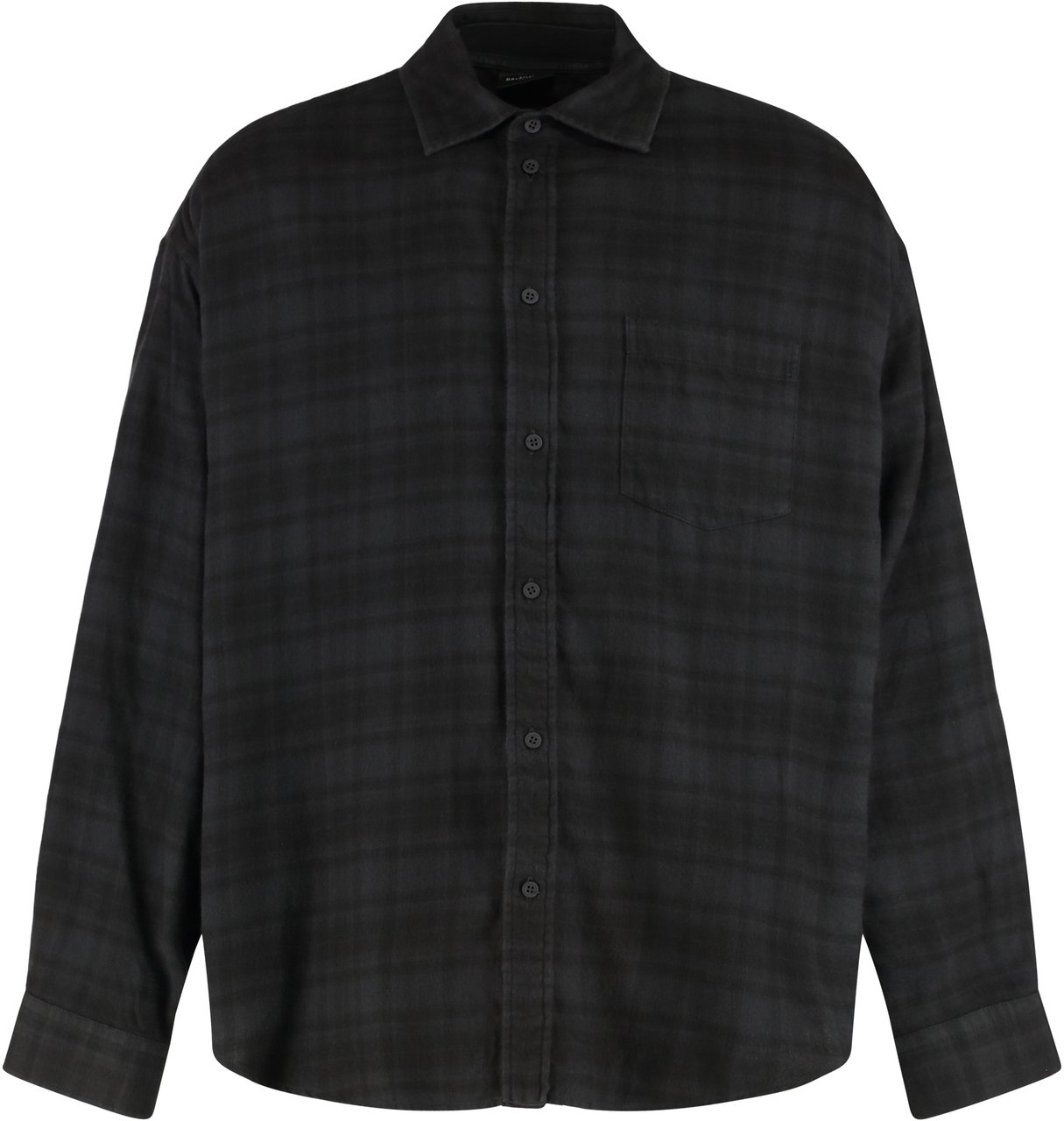 Balenciaga Cotton poplin shirt Zwart