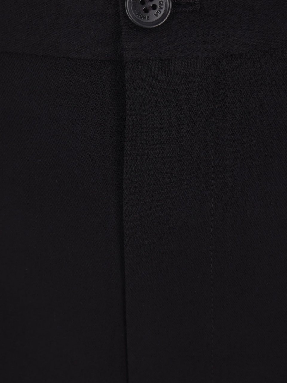 Balenciaga Black Tailored Wide-Leg High-Waisted Pants Zwart
