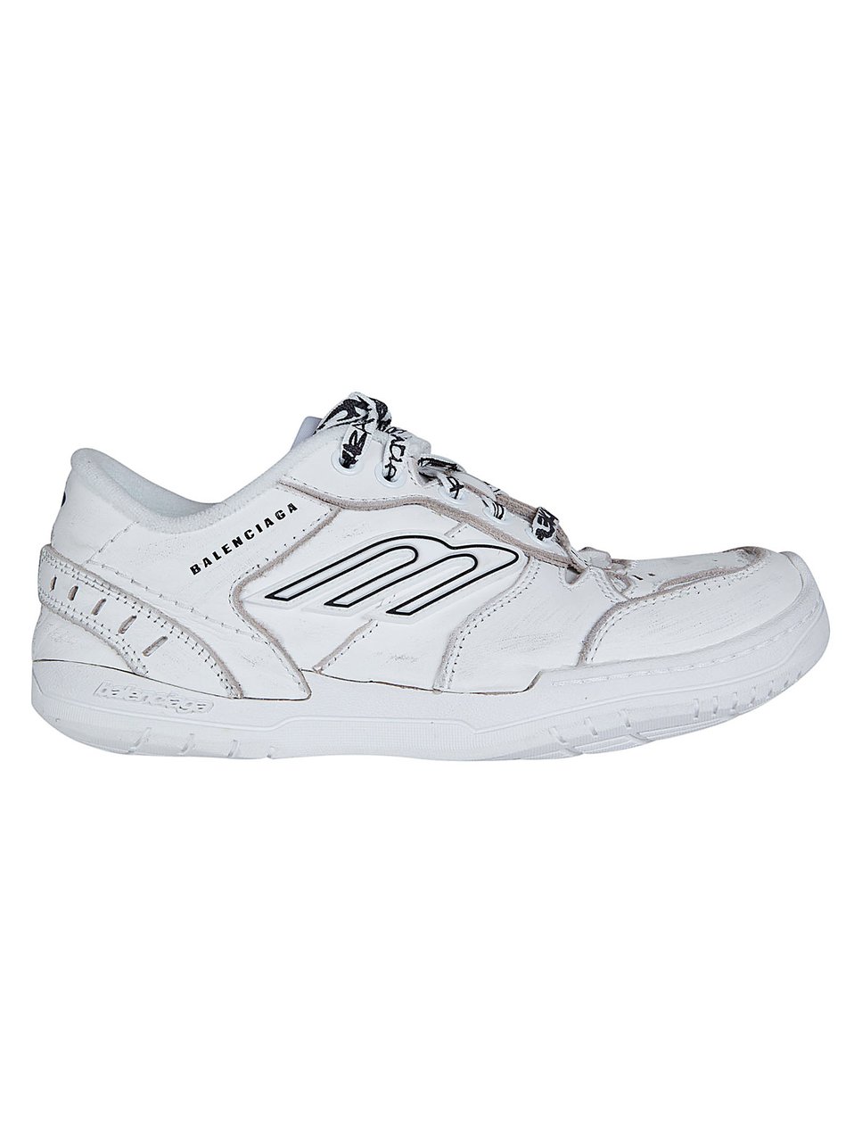 Balenciaga Low-Profile Sneakers with Twisted Laces and Sports Icon Motifs Wit