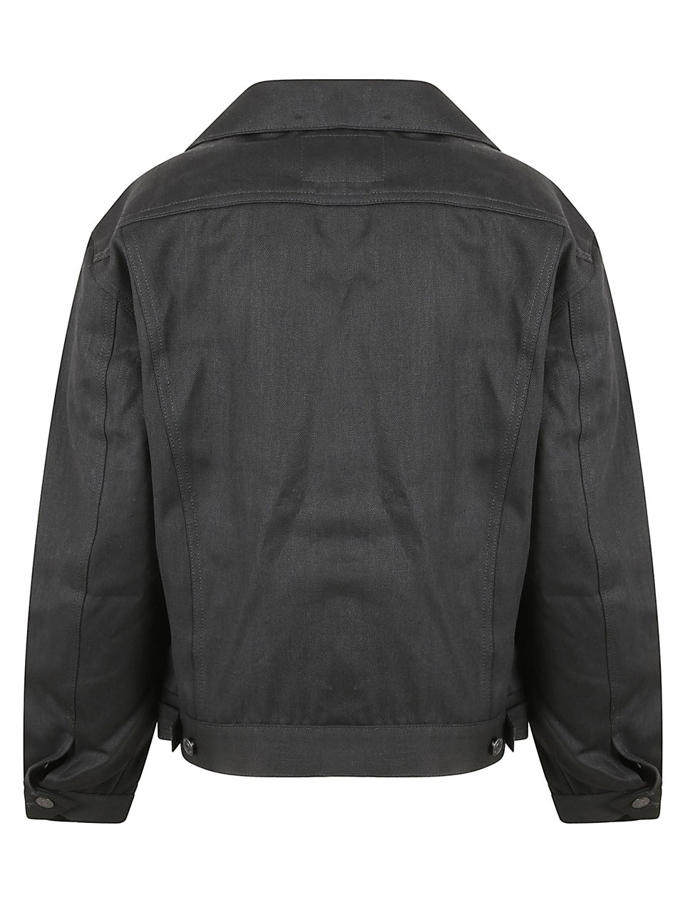 Balenciaga Structured Cotton Jacket With Metal Buttons Zwart