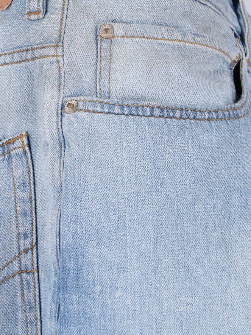 Balenciaga Classic Straight-Leg Blue Jeans With Five-Pocket Styling Blauw