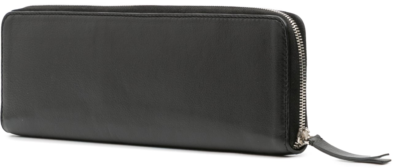 Balenciaga Leather Logo Clutch Zwart