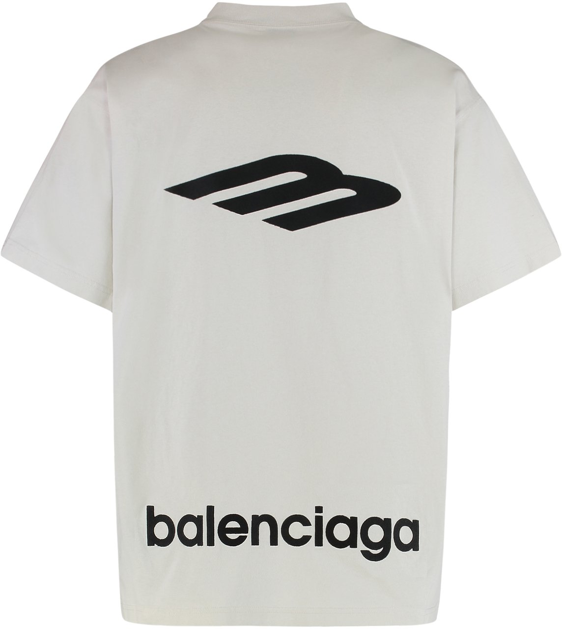 Balenciaga T-Shirt 3B Sports Icon Oversize in jersey Wit