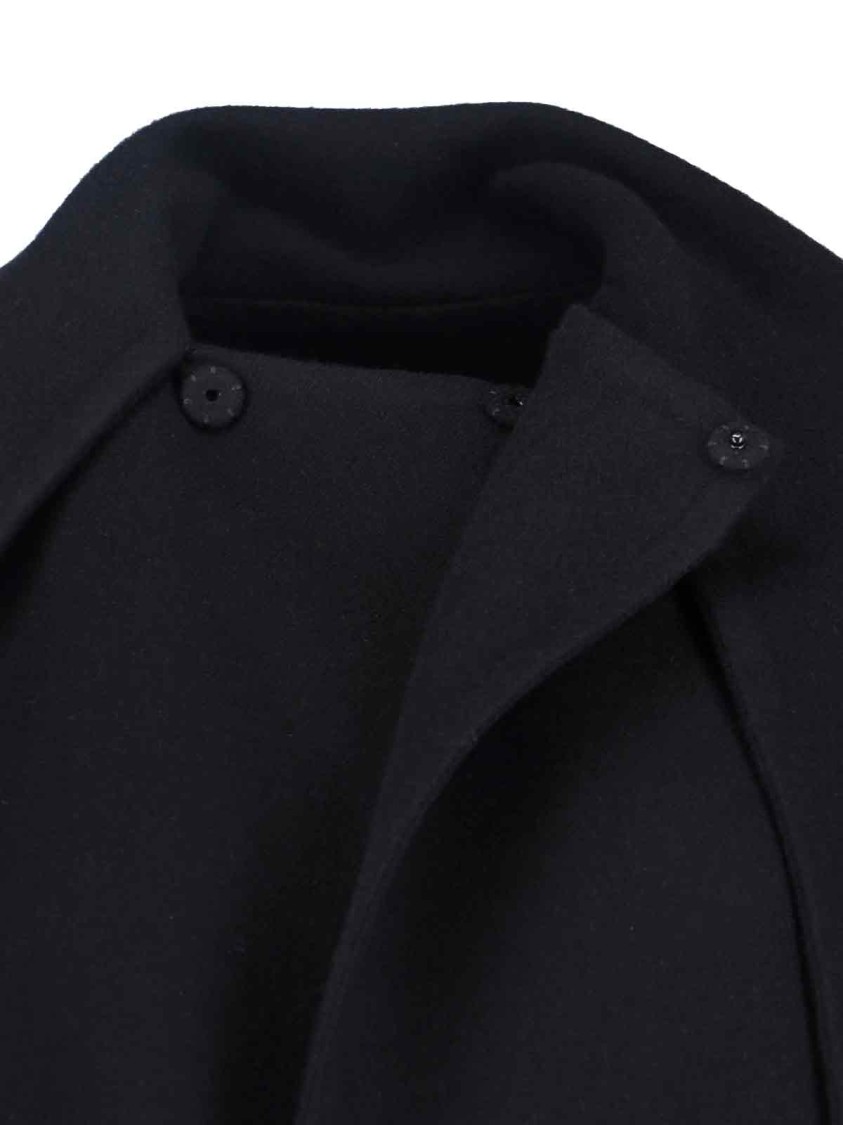 Balenciaga Tailored Black Jacket With Minimalist Design Zwart