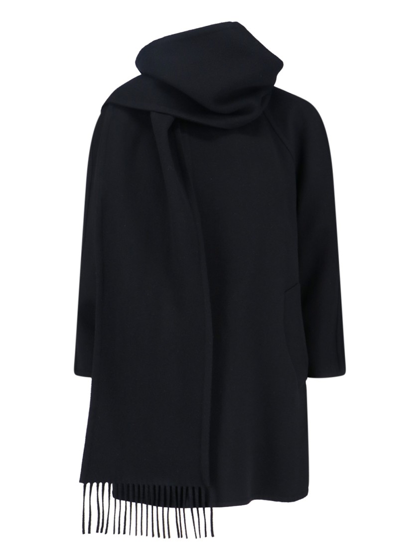 Balenciaga Tailored Black Jacket With Minimalist Design Zwart