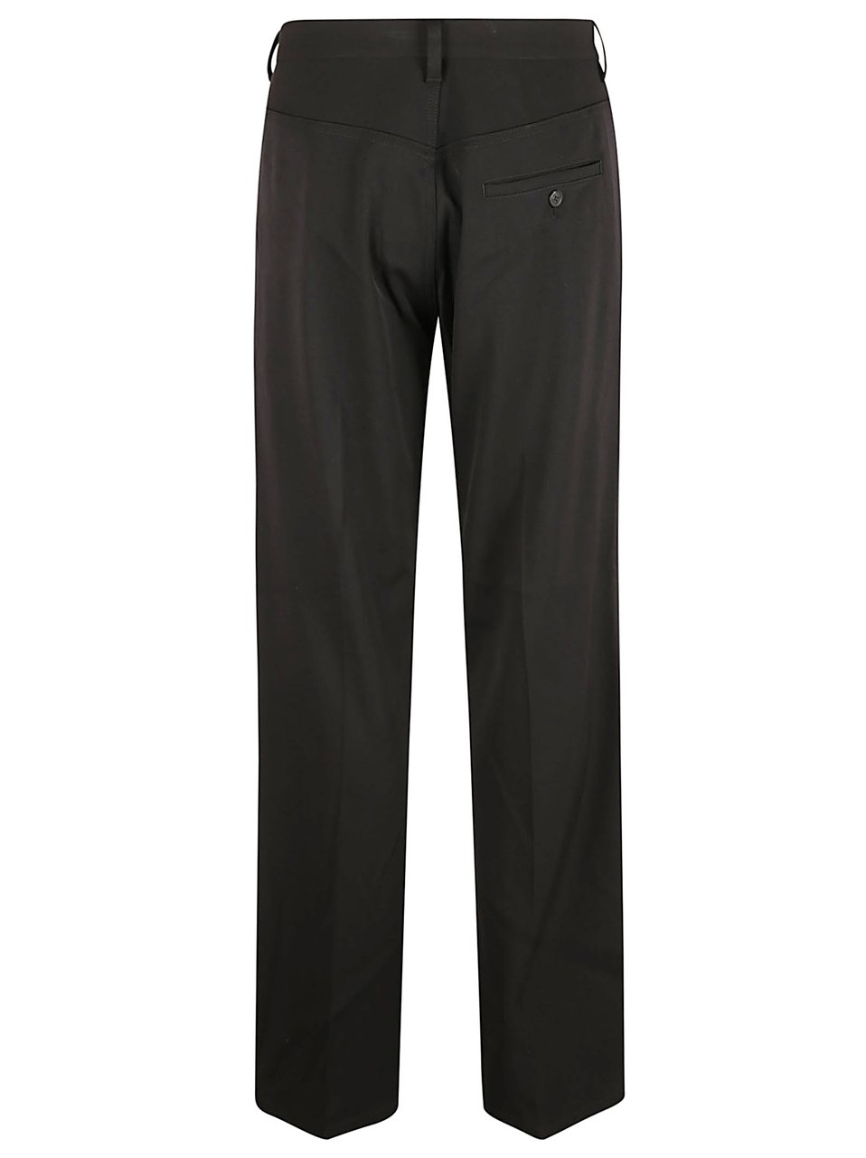 Balenciaga Mid-Rise Stretch Wool Twill Trousers Zwart