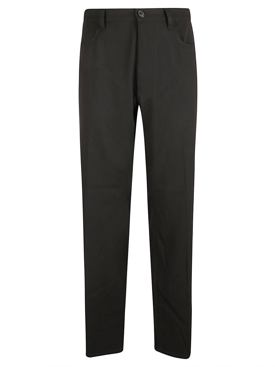 Balenciaga Mid-Rise Stretch Wool Twill Trousers Zwart