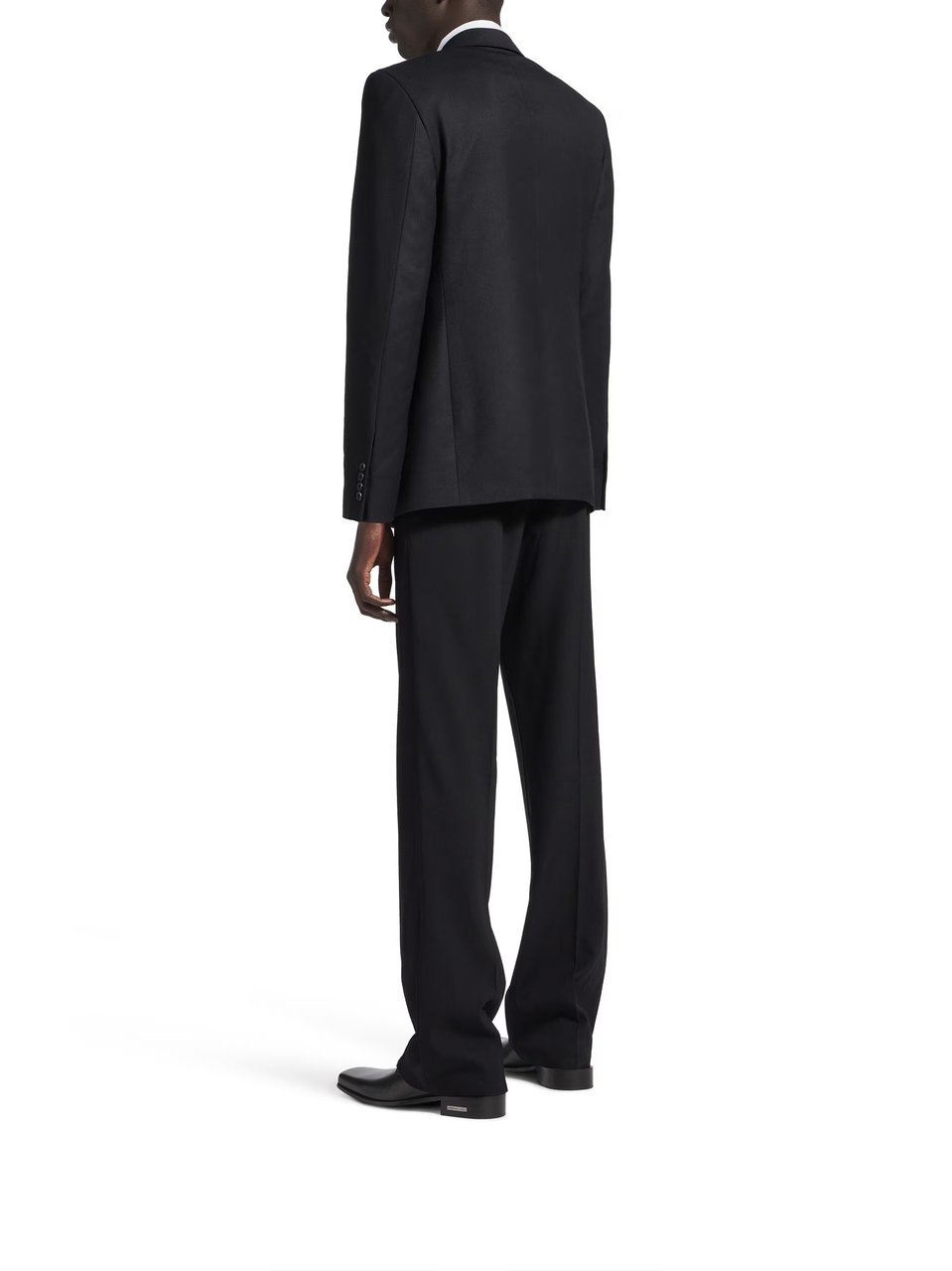 Balenciaga Dark Standard Tailored Structured Wool Jacket Zwart