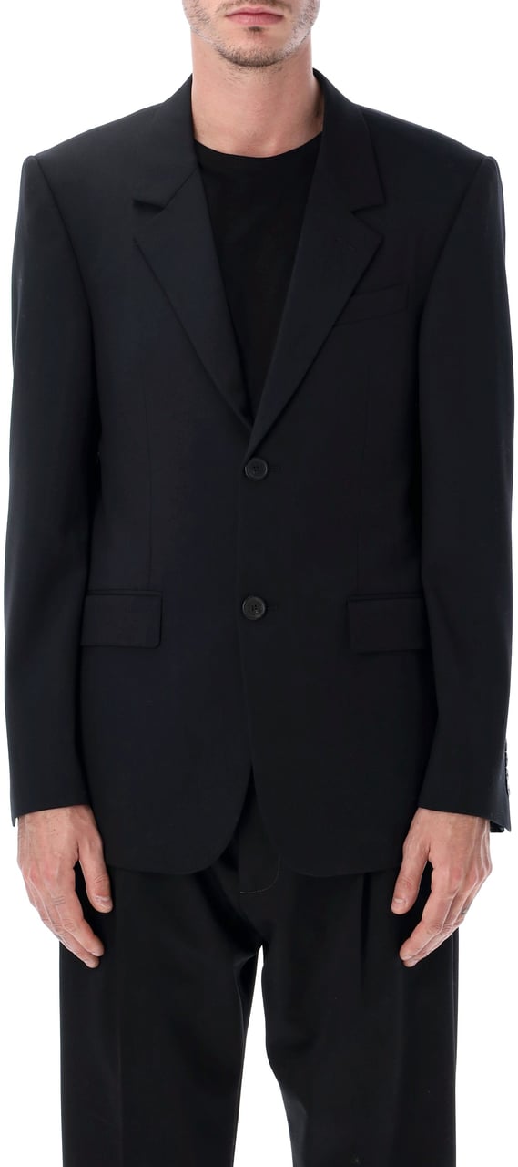 Balenciaga Balenciaga black wool tailored blazer Zwart