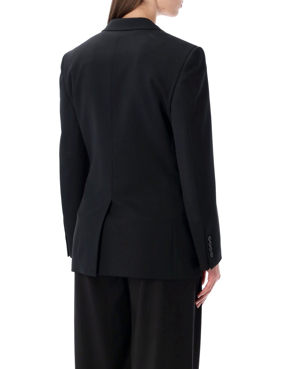 Balenciaga Balenciaga Standard single-breasted tailored blazer in black Zwart