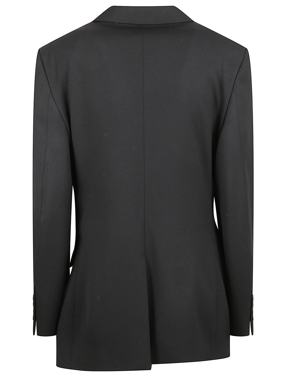 Balenciaga Tailored Wool Blazer with Classic Lapels and Elegant Details Zwart