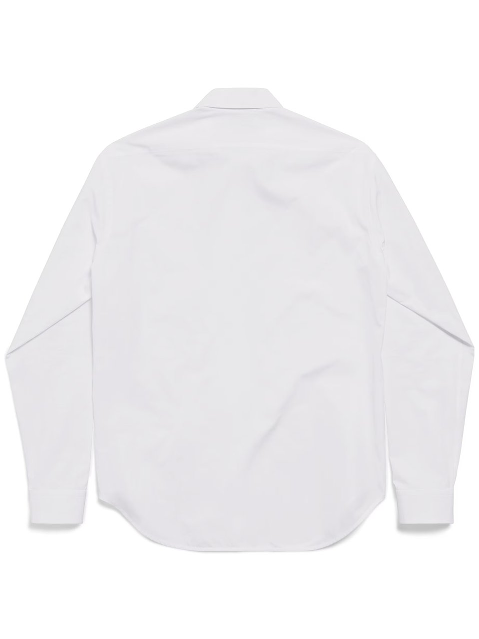 Balenciaga White Standard Pointed Collar Cotton Shirt Wit