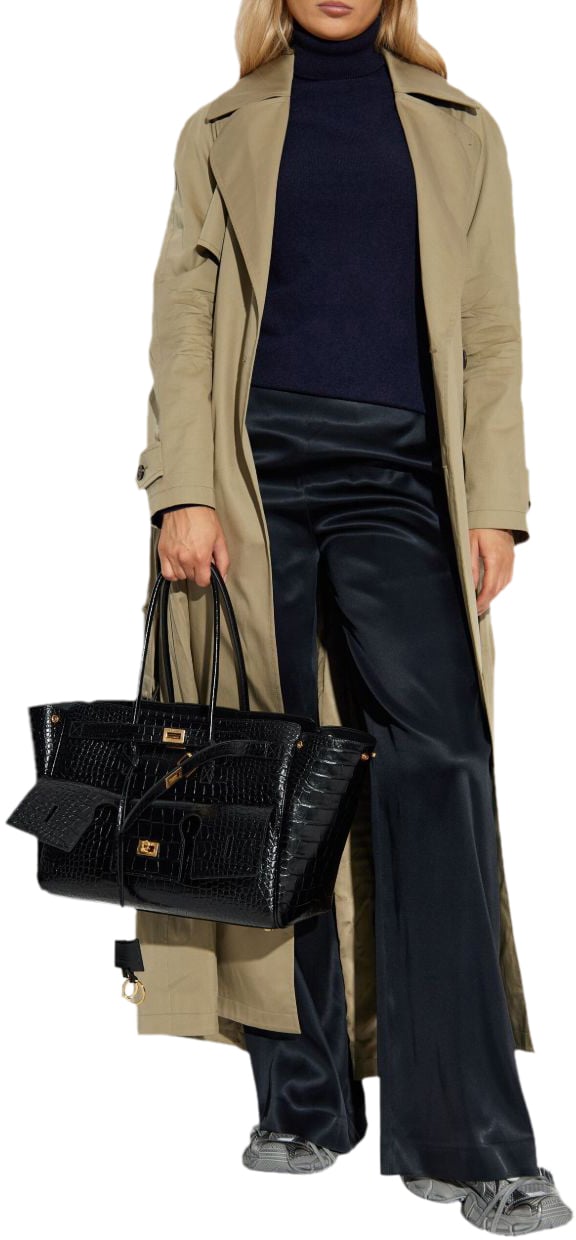 Balenciaga Coats Beige Beige