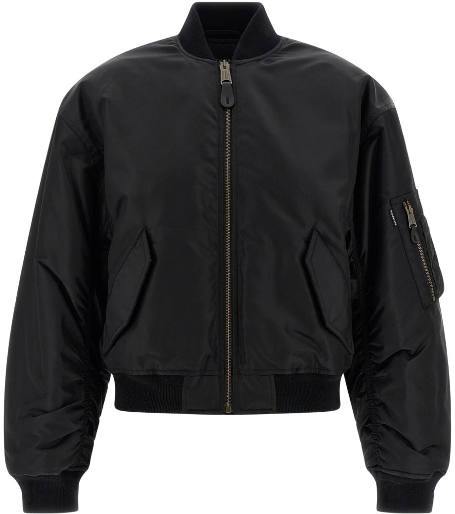 Balenciaga Coats Black Zwart