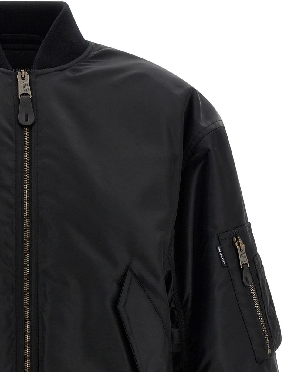 Balenciaga Coats Black Zwart