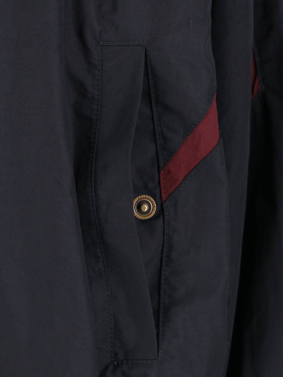 Balenciaga Black High Collar Sporty Jacket Zwart