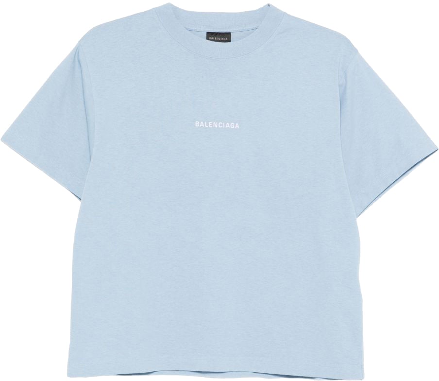 Balenciaga T-Shirts And Polos Clear Blue Blauw