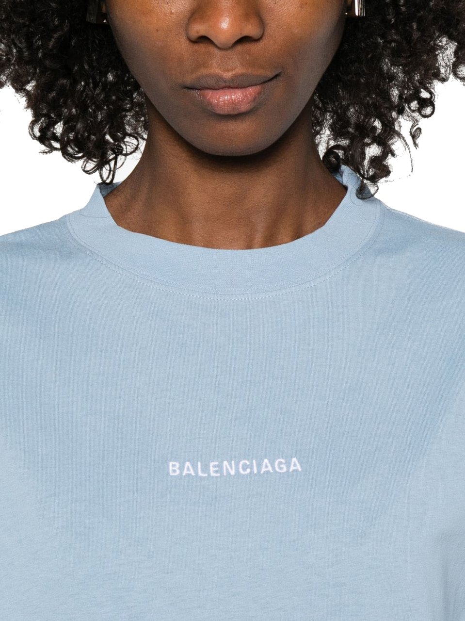 Balenciaga T-Shirts And Polos Clear Blue Blauw