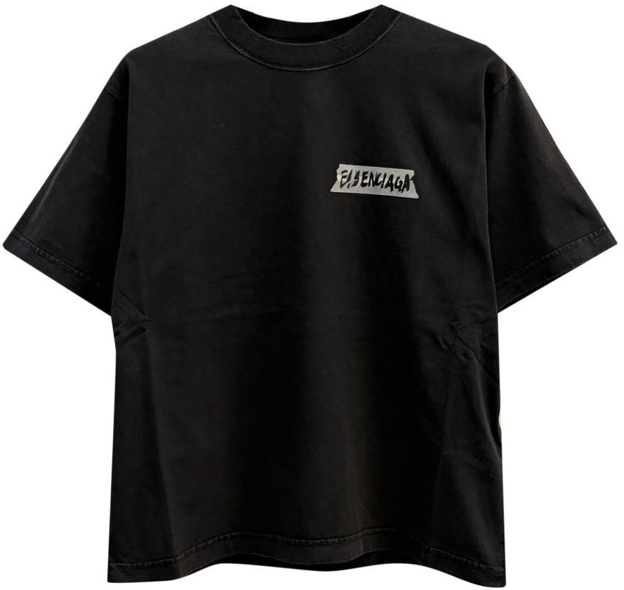 Balenciaga T-Shirts And Polos Black Zwart